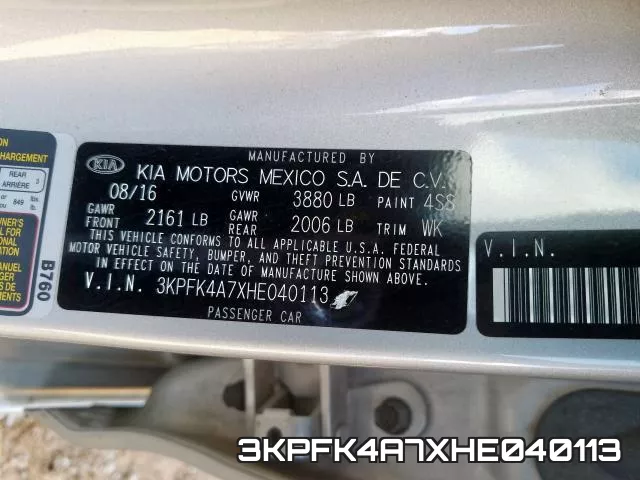 3KPFK4A7XHE040113 фото 2