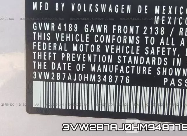 3VW2B7AJ0HM348776 фото 7