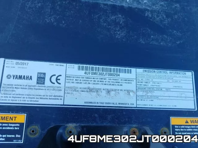 4UF8ME302JT000204 фото 2