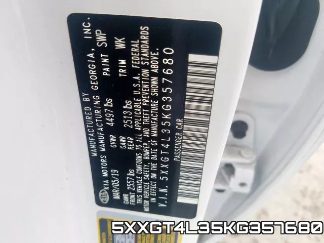 5XXGT4L35KG357680 фото 2