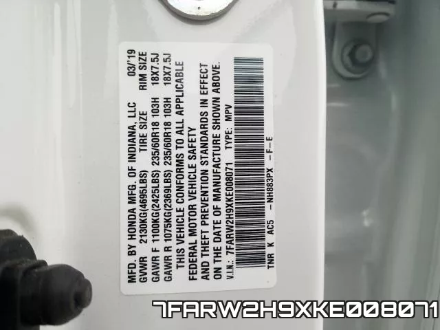7FARW2H9XKE008071 фото 2