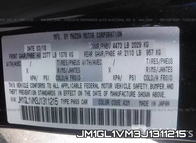 JM1GL1VM3J1311215 фото 7