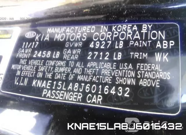 KNAE15LA8J6016432 фото 9