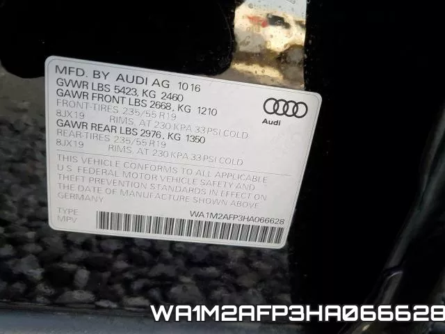 WA1M2AFP3HA066628 фото 2