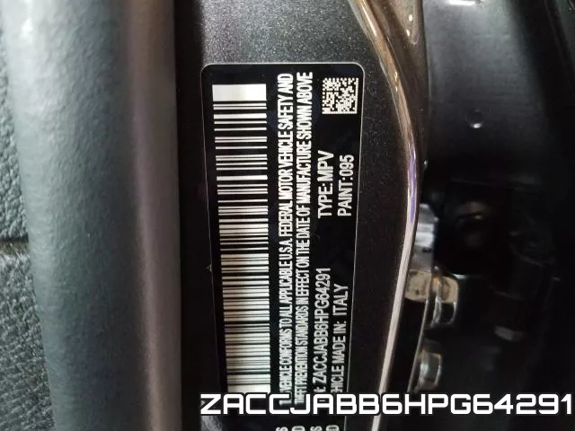 ZACCJABB6HPG64291 фото 2