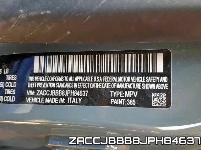 ZACCJBBB8JPH84637 фото 2