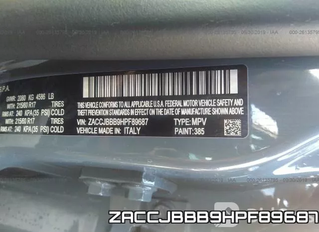 ZACCJBBB9HPF89687 фото 8