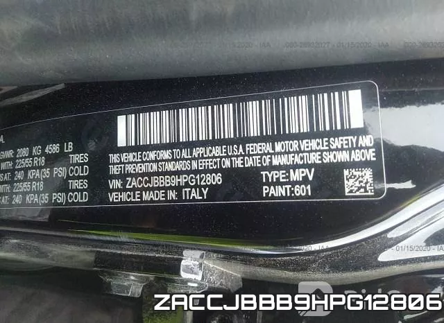 ZACCJBBB9HPG12806 фото 9