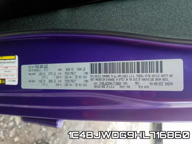 1C4BJWDG9HL716860 фото 2