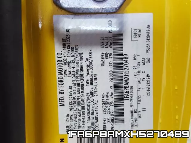 1FA6P8AMXH5270489 фото 2