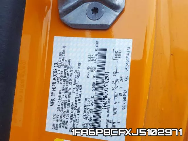 1FA6P8CFXJ5102971 фото 2