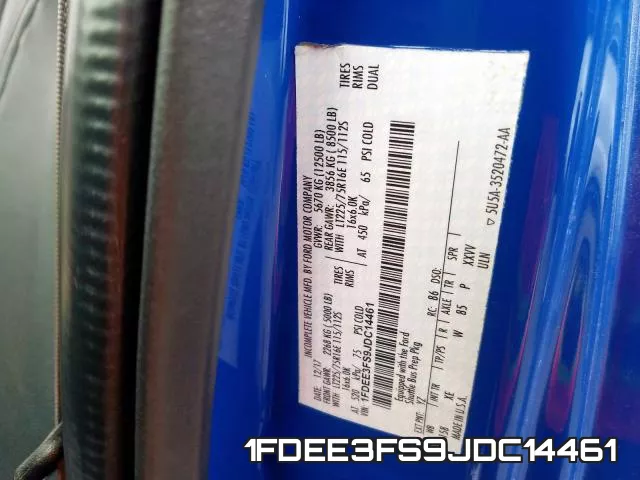 1FDEE3FS9JDC14461 фото 2