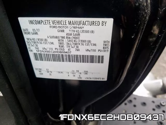 1FDNX6EC2HDB09437 фото 2