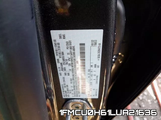 1FMCU0H61LUA21636 фото 2