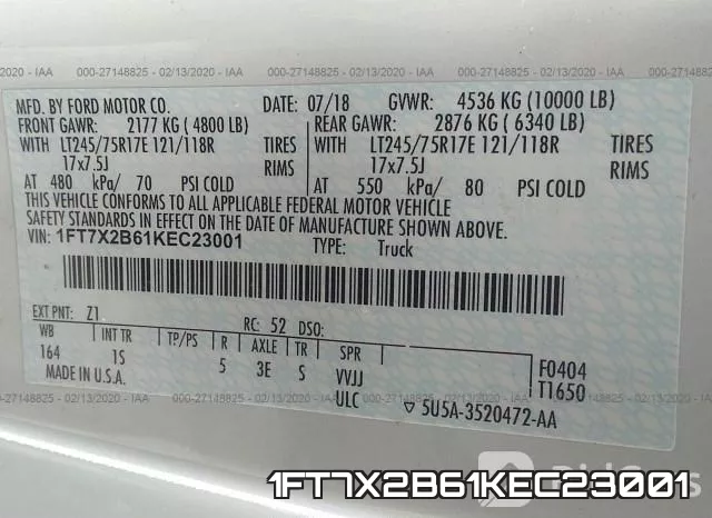 1FT7X2B61KEC23001 фото 8
