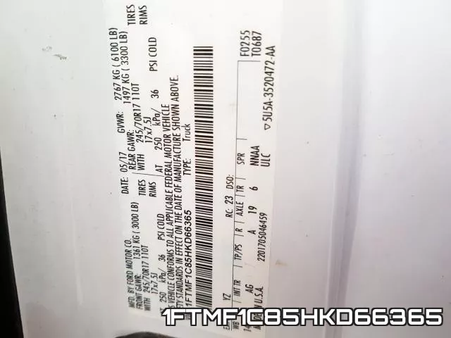1FTMF1C85HKD66365 фото 2