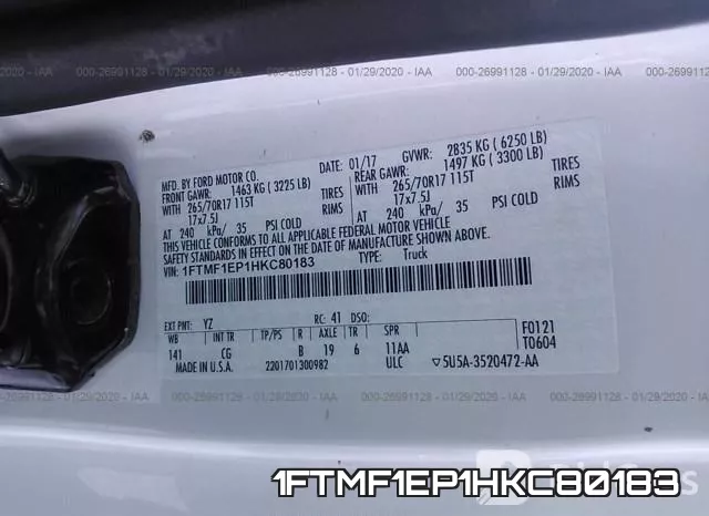 1FTMF1EP1HKC80183 фото 9