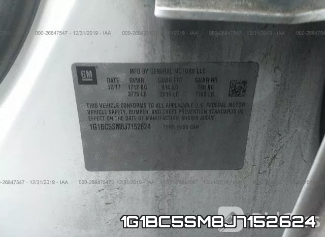 1G1BC5SM8J7152624 фото 8