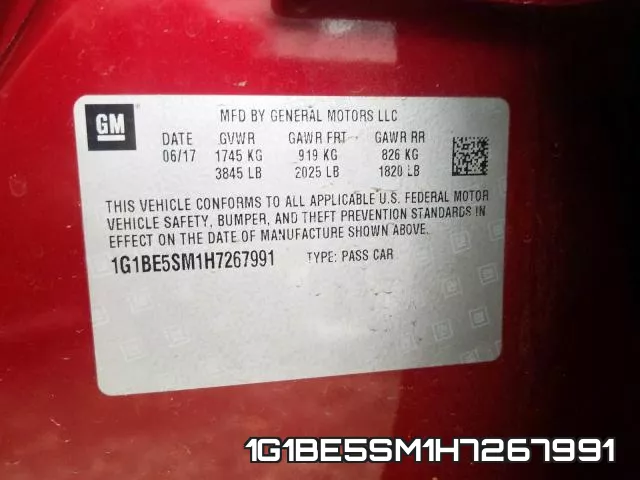 1G1BE5SM1H7267991 фото 2