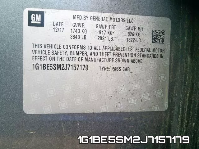1G1BE5SM2J7157179 фото 2