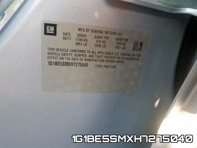 1G1BE5SMXH7275040 фото 2