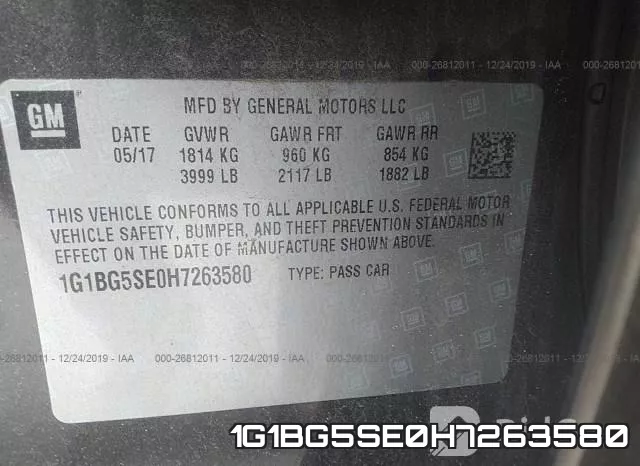 1G1BG5SE0H7263580 фото 10