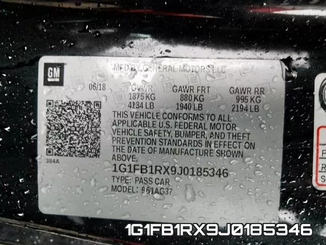 1G1FB1RX9J0185346 фото 2