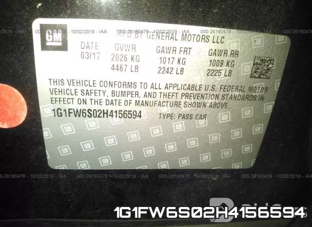 1G1FW6S02H4156594 фото 5
