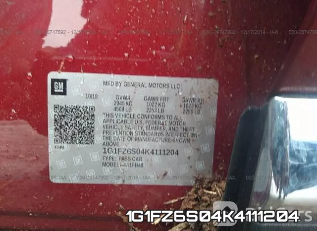 1G1FZ6S04K4111204 фото 8