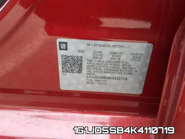 1G1JD5SB4K4110719 фото 2