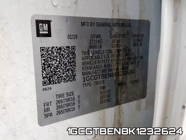 1GCGTBEN8K1232624 фото 2