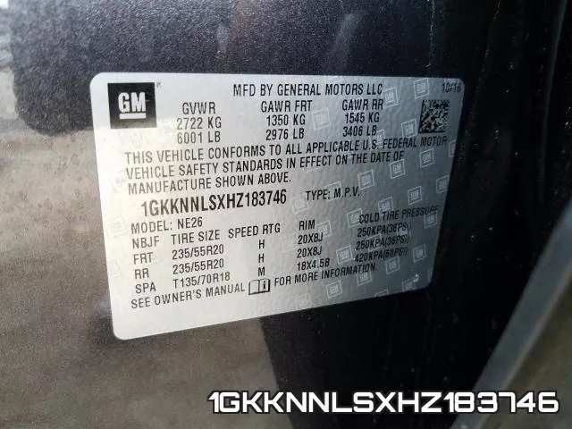 1GKKNNLSXHZ183746 фото 2
