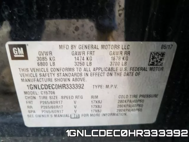 1GNLCDEC0HR333392 фото 2