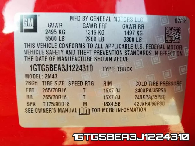 1GTG5BEA3J1224310 фото 2