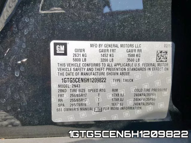1GTG5CEN6H1209822 фото 2