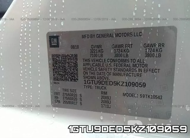 1GTU9DED5KZ109059 фото 7