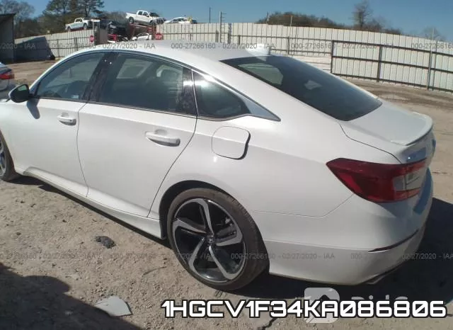 1HGCV1F34KA086806 фото 3
