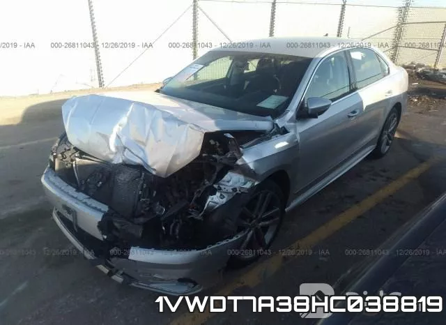 1VWDT7A38HC038819 фото 3