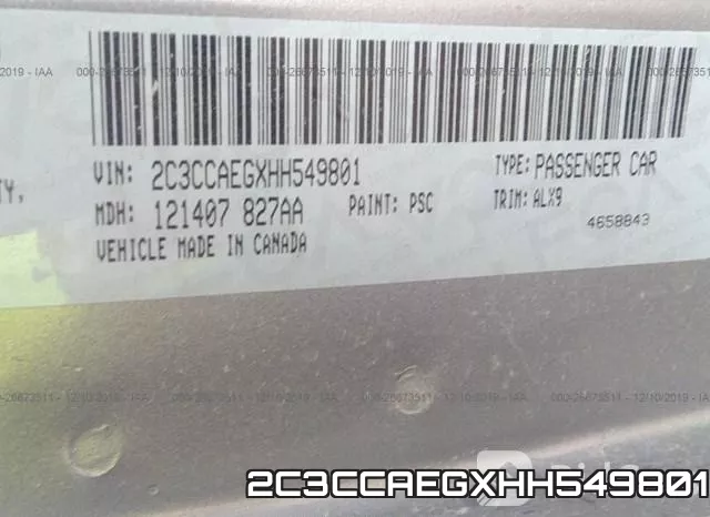 2C3CCAEGXHH549801 фото 6