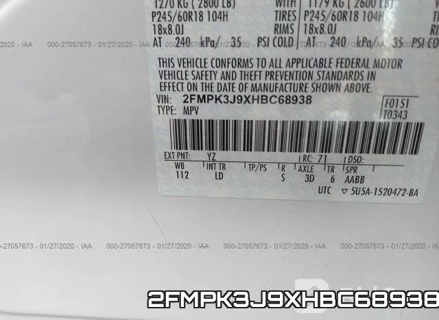 2FMPK3J9XHBC68938 фото 6