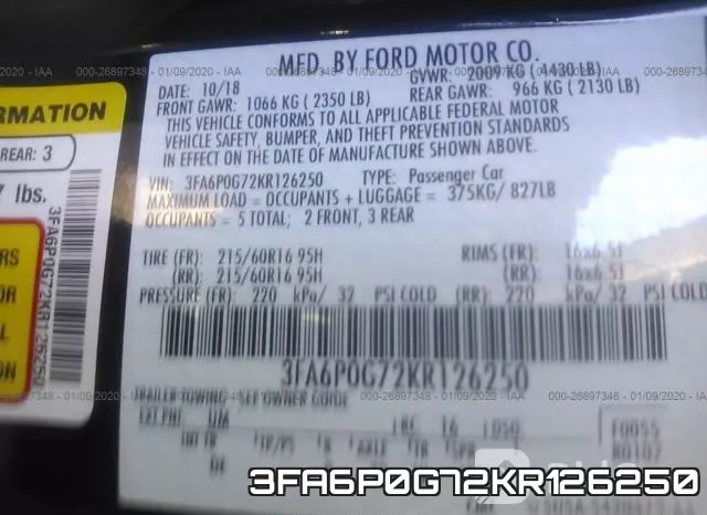 3FA6P0G72KR126250 фото 9