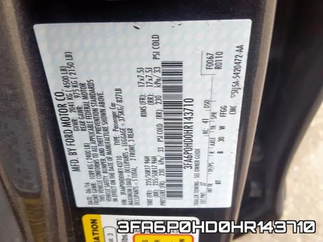 3FA6P0HD0HR143710 фото 2