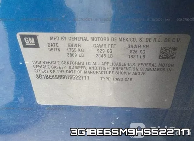 3G1BE6SM9HS522717 фото 7