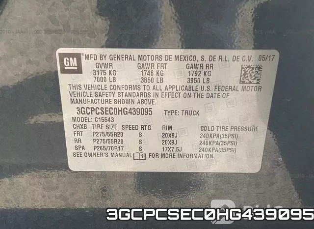 3GCPCSEC0HG439095 фото 9