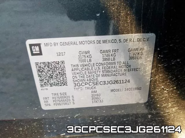 3GCPCSEC3JG261124 фото 2
