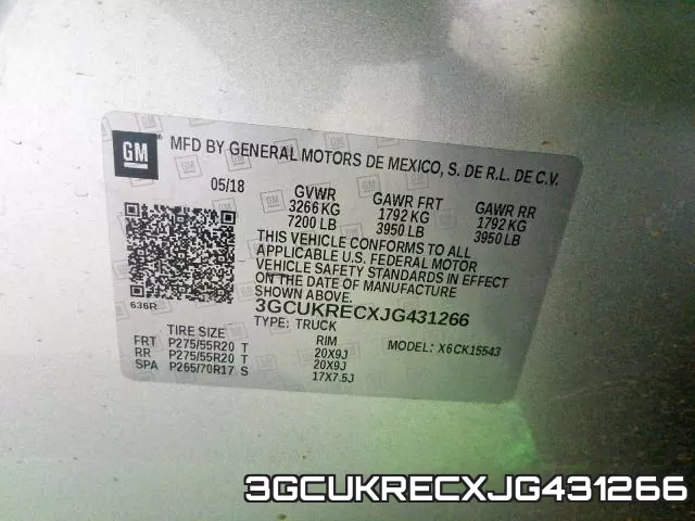 3GCUKRECXJG431266 фото 2