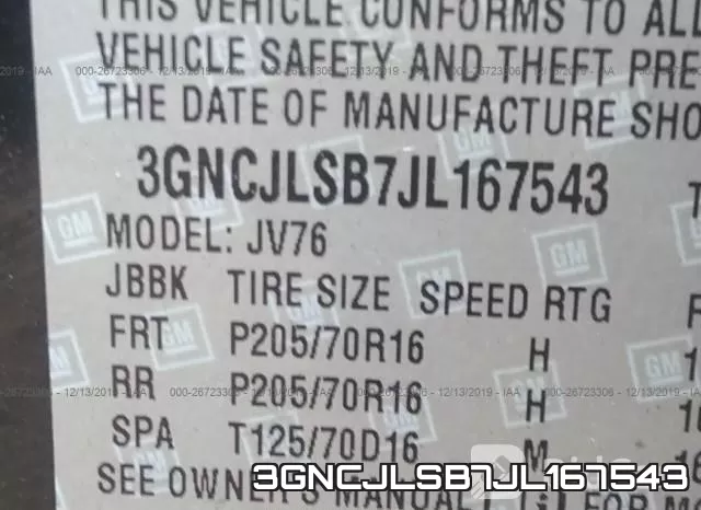 3GNCJLSB7JL167543 фото 9