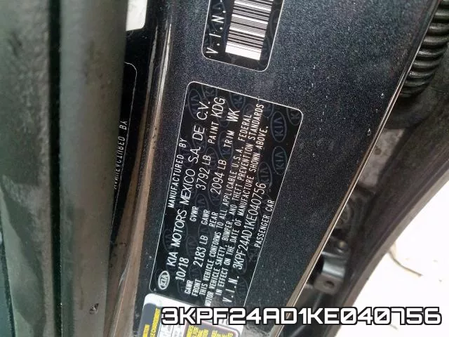3KPF24AD1KE040756 фото 2