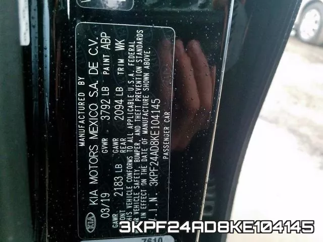 3KPF24AD8KE104145 фото 2