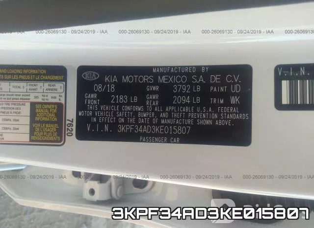 3KPF34AD3KE015807 фото 6